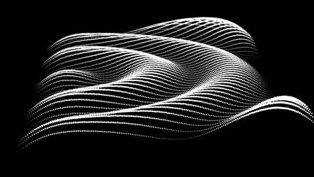Onde sinusoïdale de distorsion de formule sinusoïdale et forme d'onde. graphique d'un espace de fonctions 3d en coordonnées tridimensionnelles. fond de goutte de goutte de volume détaillé simple science