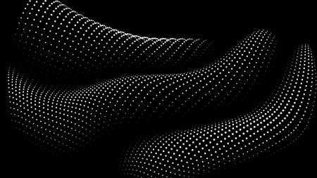 An endless sea of information. graceful curves of smooth waves and hills. forms of folds of matter or fabric. curtain of the receding surface Фото со стока