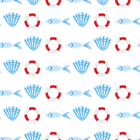 マリンのシームレスなベクトル パターン漫画ライフライン 青色の背景色 夏の装飾的な質感 壁紙 海の背景 繊維 包装紙のデザインに分離された貝殻カラフルなイラスト のイラスト素材 ベクタ Image マリンのシームレスなベクトル パターン漫画ライフライン 青色の背景色 夏の装飾的な質感 壁紙 海の背景 繊維 包装紙のデザインに分離された貝殻カラフルなイラスト のイラスト素材 ベクタ Image