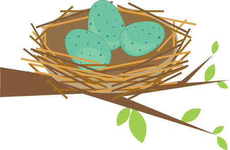 このかわいい鳥の巣を野鳥観察のための完璧な贈り物になります のイラスト素材 ベクタ Image このかわいい鳥の巣を野鳥観察のための完璧な贈り物になります のイラスト素材 ベクタ Image