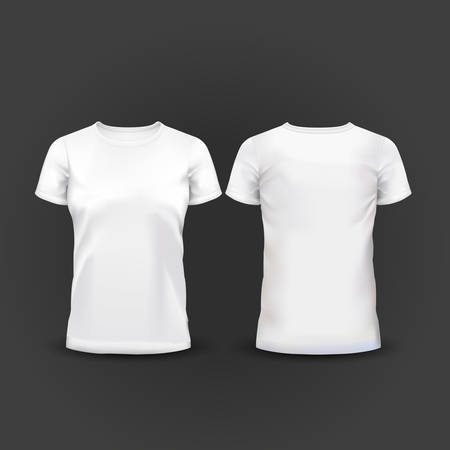 Del De Las Mujeres Blancas T-shirt Ilustraciones Svg, Vectoriales, Clip Art Vectorizado Libre De Image 38191247.