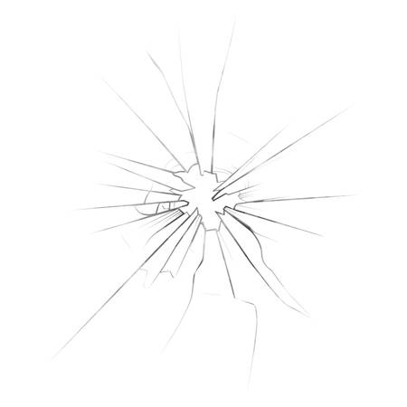 ガラスの破砕ミラーまたは壊れた表面 のイラスト素材 ベクタ Image