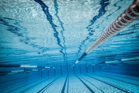 Swimming pool under water