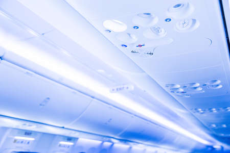 overhead console in the modern passenger aircraft air conditioner
