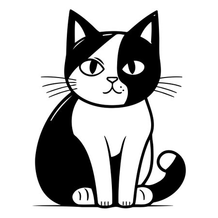Kat Tekening Vectoren, Illustraties en Clipart - 123RF, حجم الصورة 450x450