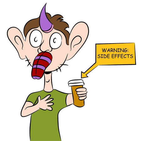 彼の薬からの副作用を持っている人のイメージ のイラスト素材 ベクタ Image 彼の薬からの副作用を持っている人のイメージ のイラスト素材 ベクタ Image