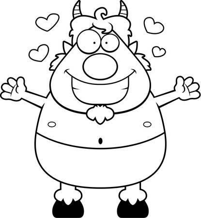 ヤギ男のイラスト素材 ベクタ Image