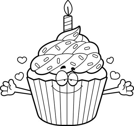 Une Illustration De Dessin Anime D Un Cupcake D Anniversaire Pret A Donner Un Calin Clip Art Libres De Droits Vecteurs Et Illustration Image Une Illustration De Dessin Anime D Un Cupcake D Anniversaire Pret A Donner Un Calin Clip Art Libres De Droits Vecteurs Et Illustration Image