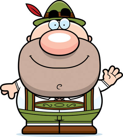 口ひげとハーフパンツでドイツ人の漫画イラスト のイラスト素材 ベクタ Image 口ひげとハーフパンツでドイツ人の漫画イラスト のイラスト素材 ベクタ Image