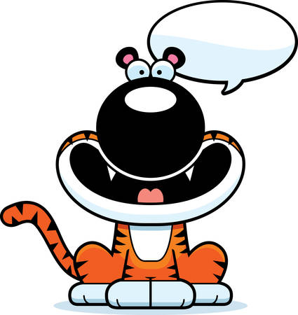Une Illustration De Bande Dessinee D Un Chat Laid Parler Clip Art Libres De Droits Vecteurs Et Illustration Image
