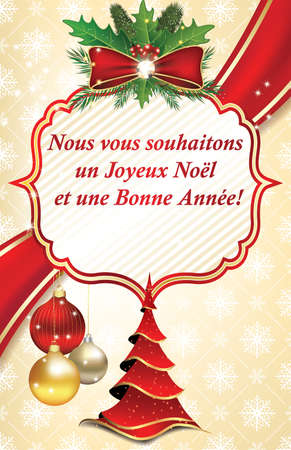 stock photo winter holidays business greeting card in french language we wish you merry christmas and a happy new year print colors used - How To Say Merry Christmas In French stock photo winter holidays business greeting card in french language we wish you merry christmas and a happy new year print colors used - How To Say Merry Christmas In French