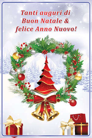 Buon Natale Outdoor Sign.Italian Seasons Greetings Winter Holiday Greeting Card Merry Stock Photo Picture And Royalty Free Image Image 66566702