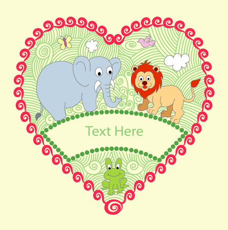 Decorative animals Vector Illustration