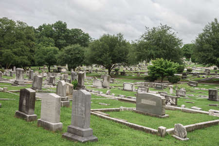 historic springwood cemetery in greenville south carolina stock