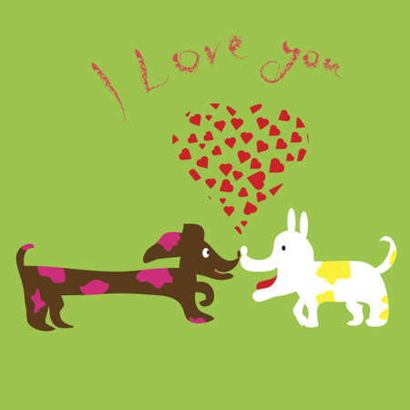 犬はお互いの匂いを嗅ぐし 愛を表現のイラスト素材 ベクタ Image 犬はお互いの匂いを嗅ぐし 愛を表現のイラスト素材 ベクタ Image