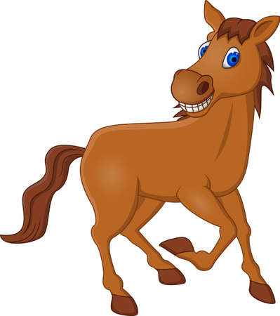 Horsec Cartoon Illustration