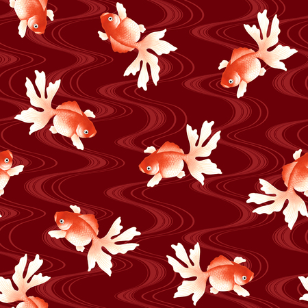 和風魚柄 フリーハンドで和風魚を描き シームレスに繰り返す の写真素材 画像素材 Image 和風魚柄 フリーハンドで和風魚を描き シームレスに繰り返す の写真素材 画像素材 Image