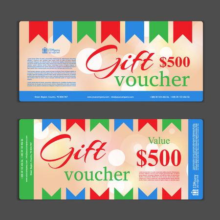gift voucher template royalty free cliparts vectors and stock