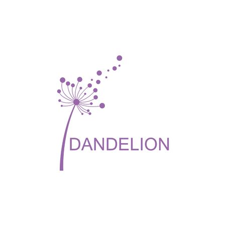 Dandelion vector icon design template