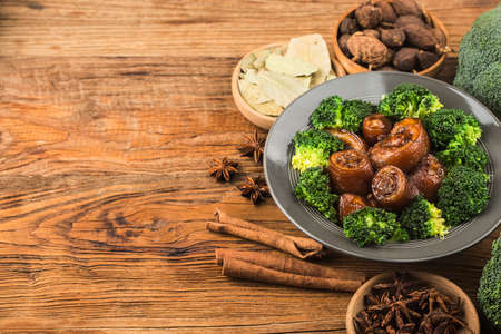 Chinese cuisine: braised pork tail Stock Photo