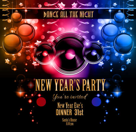 christmas party flyer for music night events club poster background flyer for party