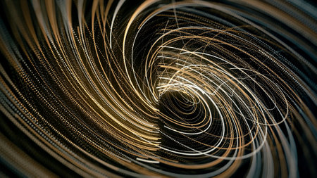 A wall of colorful short moving bars of narrow lines on black background seamless loop animation visualization on a complex equalizer
