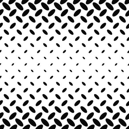 黒と白の斜めの楕円パターンのイラスト素材 ベクタ Image