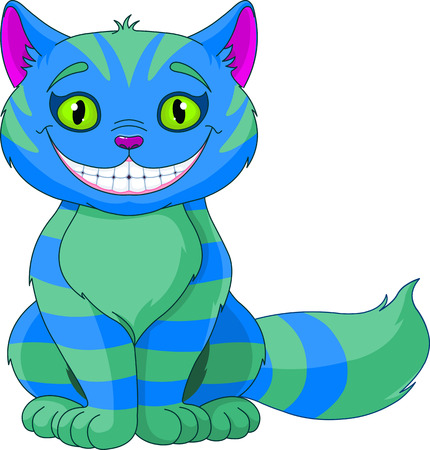 Illustration of Smiling Cheshire Cat