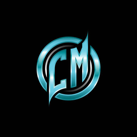 PM Initial Monogram Logo Esports Gaming With Modern Geometric Style Design.  Geometric Circle Shape Rounded, Circle Shape Logo For Gaming Esport Royalty  Free SVG, Cliparts, Vectors, and Stock Illustration. Image 181247958.