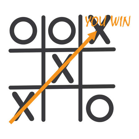 Tic tac toe esboço desenhado à mão tic tac toe jogo para crianças