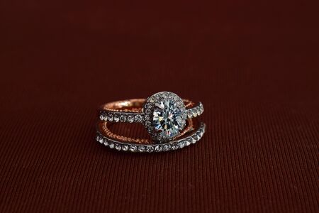 Diamond ring, luxury wedding ring, expensive - 138580897