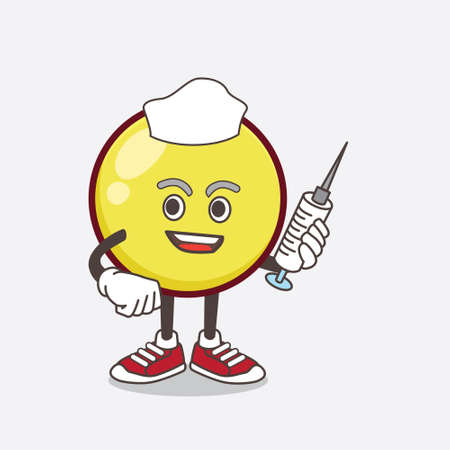 にっこり顔の黄色い絵文字漫画マスコットキャラクターのイラストの