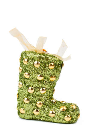 green and gold christmas festive sock green christmas stocking isolated on white background bag - Gold Christmas Stocking green and gold christmas festive sock green christmas stocking isolated on white background bag - Gold Christmas Stocking