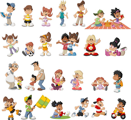 1 798 852 cartoon people stock vector illustration and royalty free