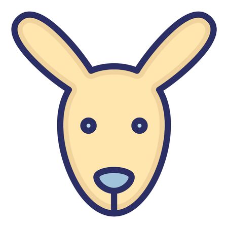 Hare isolated vector icon which can be easily modified or edited as you want