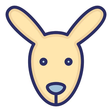 Hare isolated vector icon which can be easily modified or edited as you want