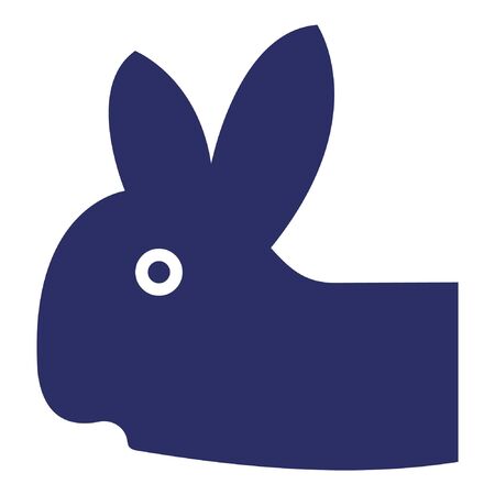 Rabbit isolated vector icon which can be easily modified or edited Stock Photo