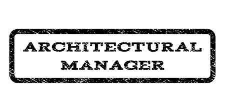 architectural manager watermark stamp text tag inside rounded