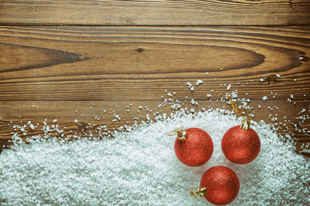 christmas background theme red christmas balls on the snow large sea salt on - Large Christmas Balls christmas background theme red christmas balls on the snow large sea salt on - Large Christmas Balls