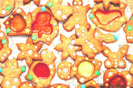set of christmas gingerbread sweet cookies in the form of holiday symbols stock photo - Christmas Gingerbread set of christmas gingerbread sweet cookies in the form of holiday symbols stock photo - Christmas Gingerbread