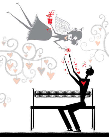 イラストが大好きです 愛とエデンの庭の美しい天使の人 のイラスト素材 ベクタ Image イラストが大好きです 愛とエデンの庭の美しい天使の人 のイラスト素材 ベクタ Image