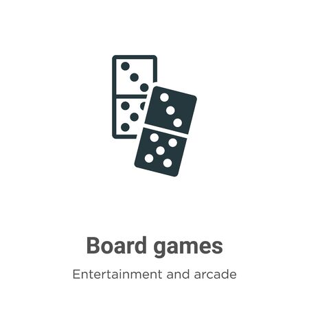 Board games vector icon on white background. flat vector board games icon symbol sign from modern entertainment and arcade collection for mobile concept and web apps design.