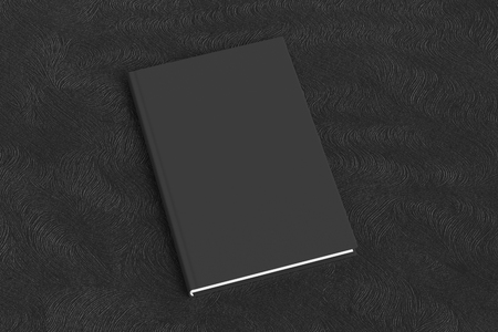 Black Vertical Blank Book Cover Mockup On Black Background With Stock Photo Picture And Royalty Free Image Image 107515806