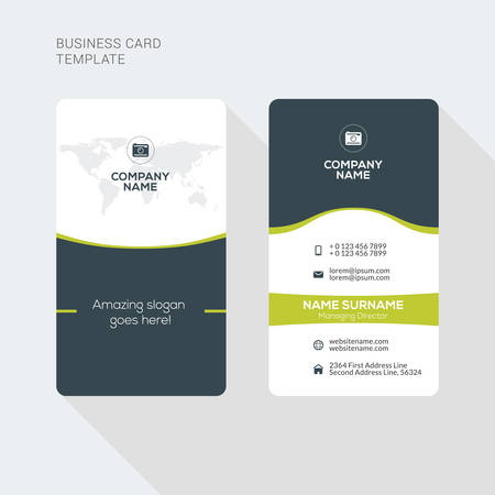 double sided business card template