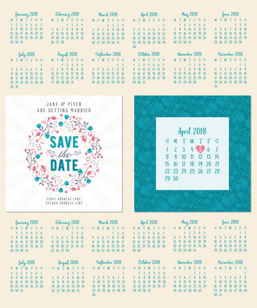 wedding calendar template