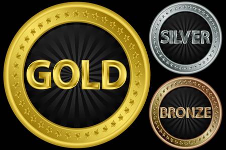 Gold coin: Vàng, bạc và đồng tiền xu rỗng, minh hoạ Hình minh hoạ