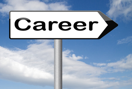 35116113 career move and ambition for personal development a nice job promotion or the search for a new job build your career or job road sign arrow