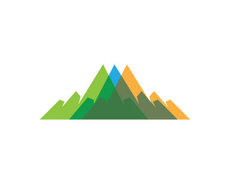 mountain template vector icon illustration design royalty free mountain template