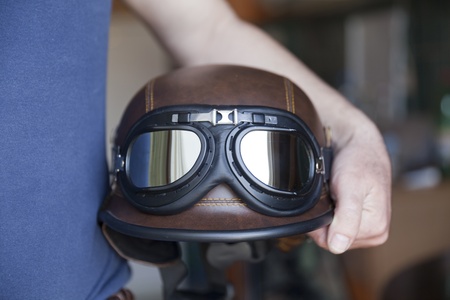 Viejo Estilo De Nosotros Ejército Casco Moto Con Gafas Fotos Viejo Estilo De Nosotros Ejército Casco Moto Con Gafas Fotos