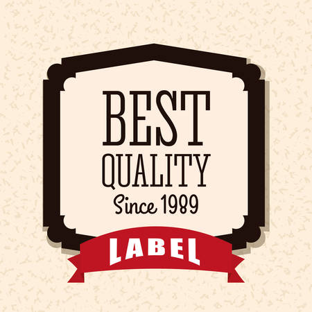 Vintage and retro label design vector illustration